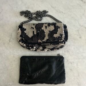 Set of two sequin bags H&M & Scopp NYC